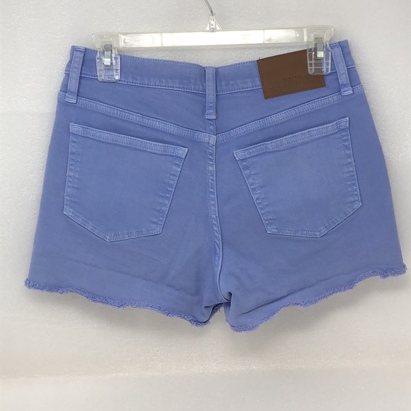 J. Crew Periwinkle High-Rise Garment-Dyed Cutoff Boy Short Size 27 - Picture 11 of 14